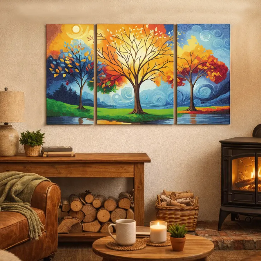 Craft Buddy Crystal Art Autumn Trio drieluik diamond painting herfst