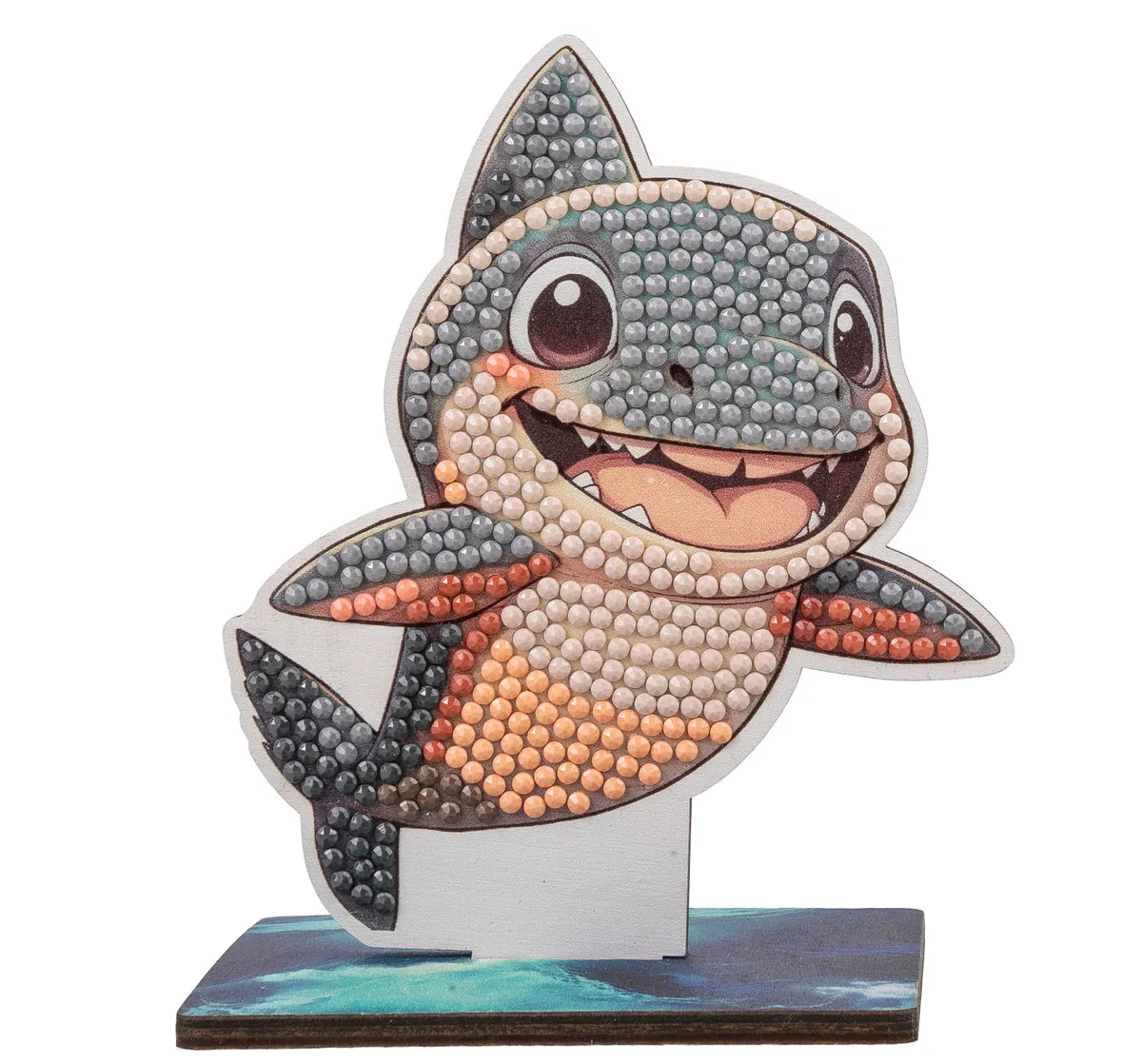 Craft Buddy Crystal Art Wildlife Buddies Shark figuur