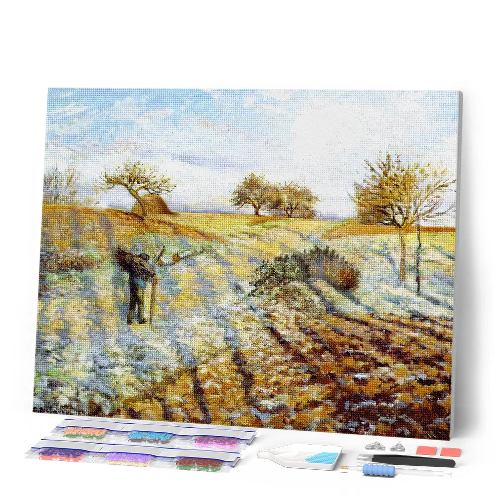 Figured'Art Rijp Pissarro diamond painting 40x50cm vierkant