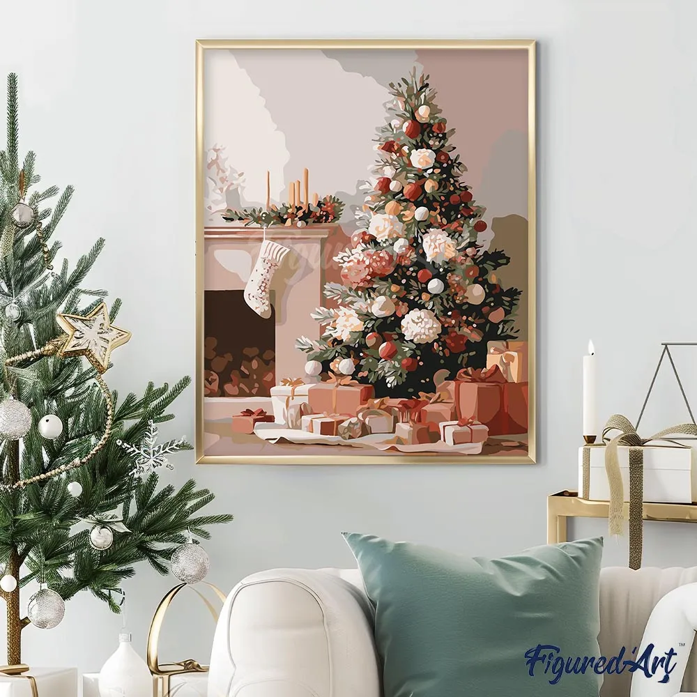 Figured'Art Elegante Feestdecoraties schilderen op nummer 40x50 cm