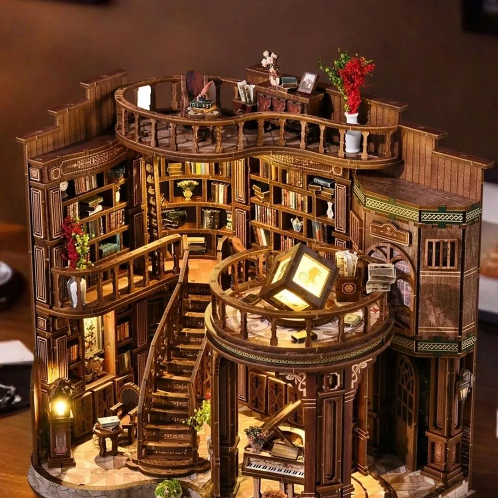 Figured'Art De Dromerige Boekenhal Miniatuurhuisje