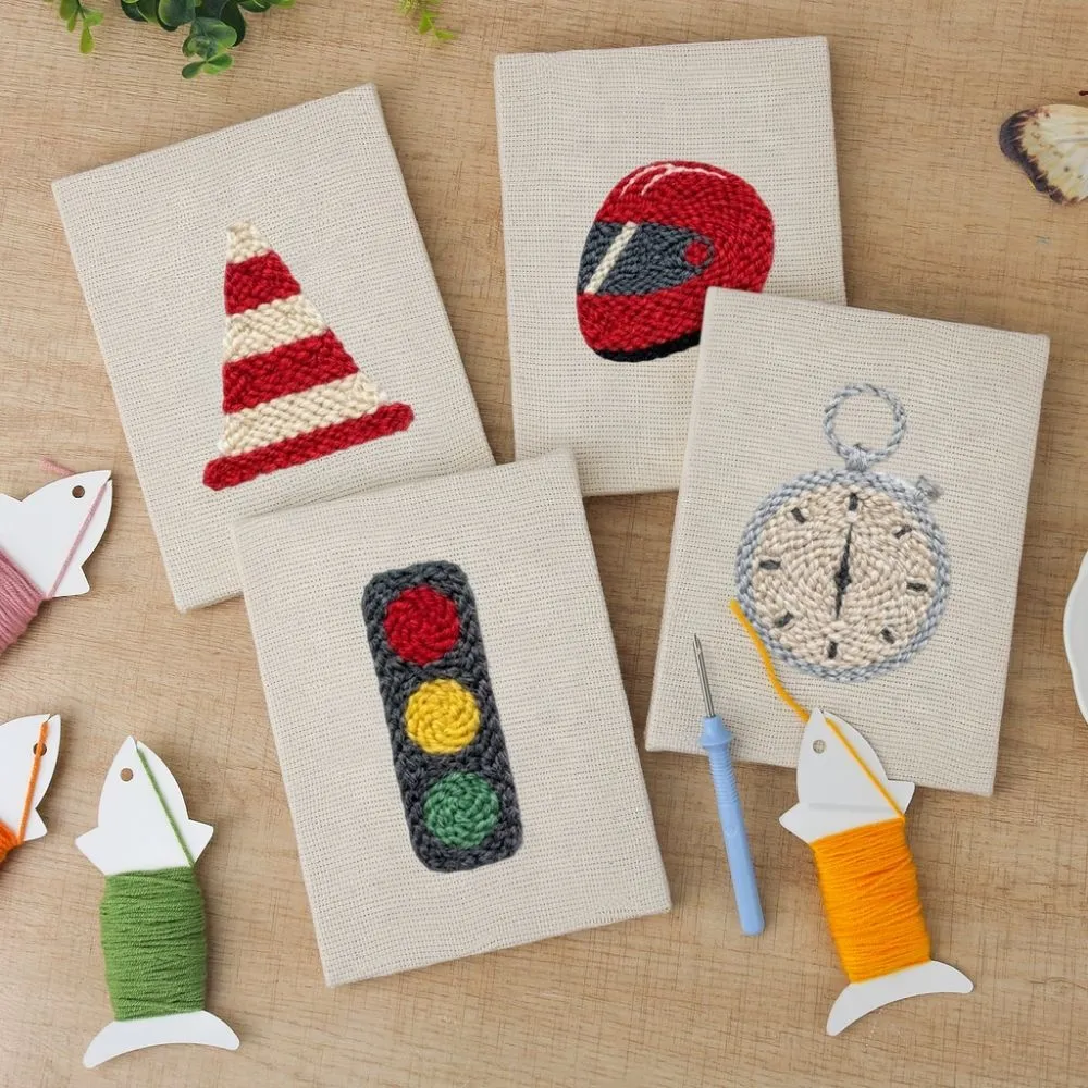 Figured'Art Stedelijke Iconen 1 punch needle set 4 stuks