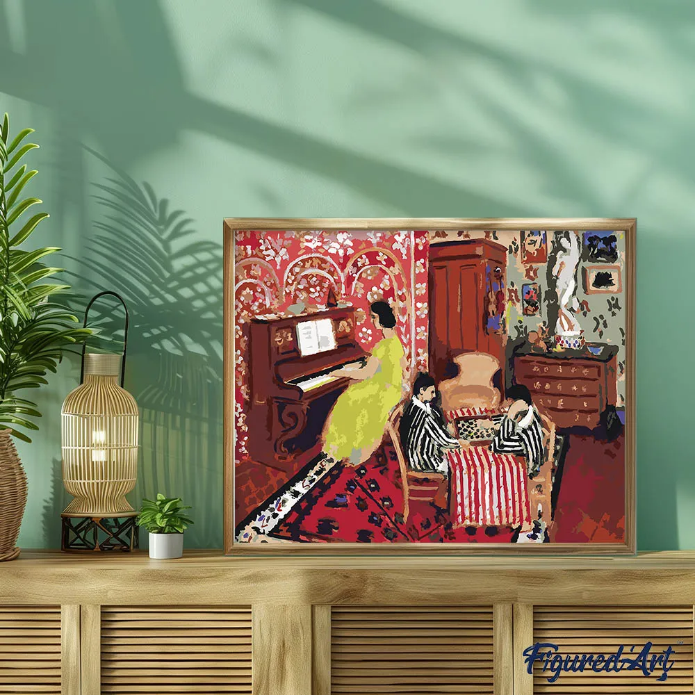 Figured'Art Matisse Pianist en damspelers schilderen op nummer 40x50cm