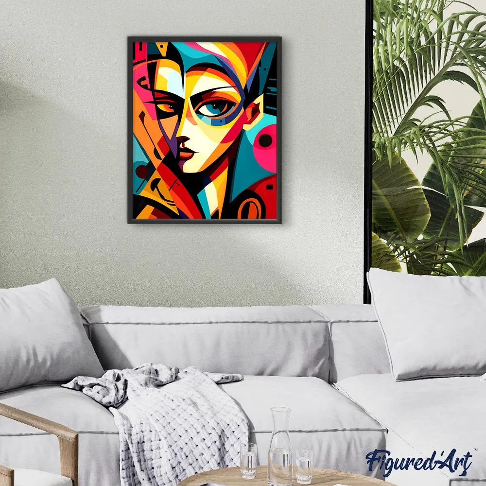 Figured'Art Gedurfd Abstract Portret canvas schilderen op nummer 40x50 cm