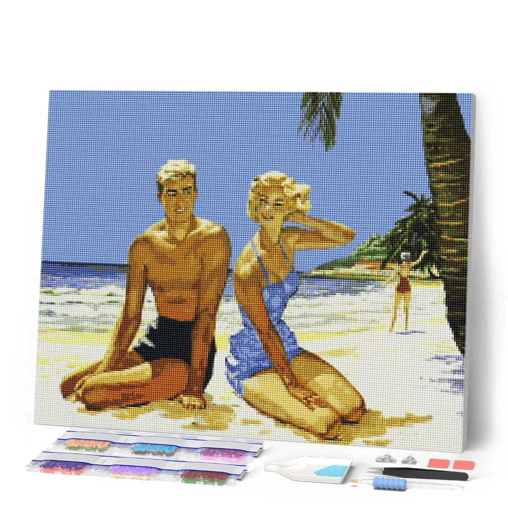 Figured'Art Zeedroom diamond painting 40x50 cm vierkant full drill