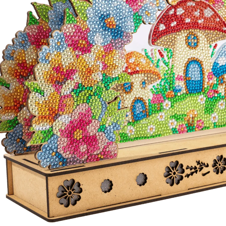Craft Buddy Crystal Art Light Up Floral Burst 3D LED Scene
