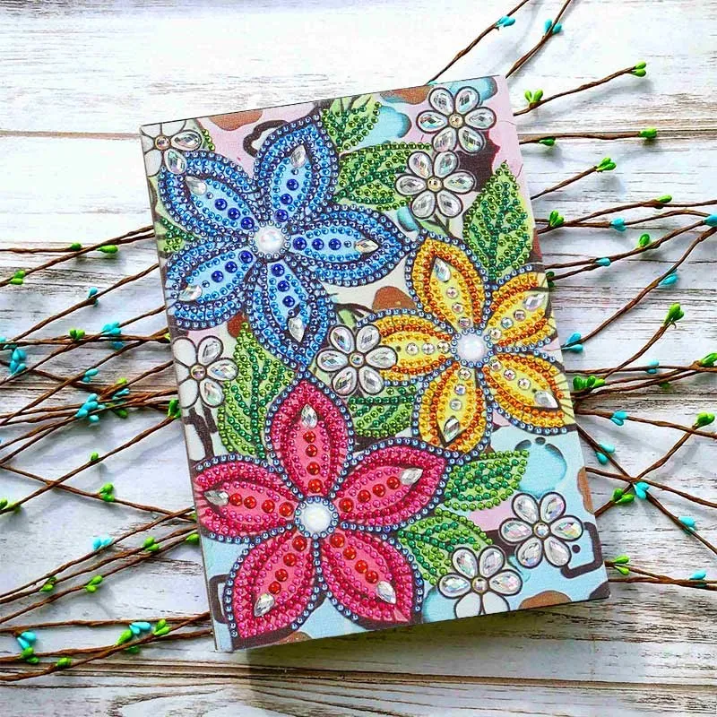 Figured'Art Bloemontwerp diamond painting boek A5 64 pagina's