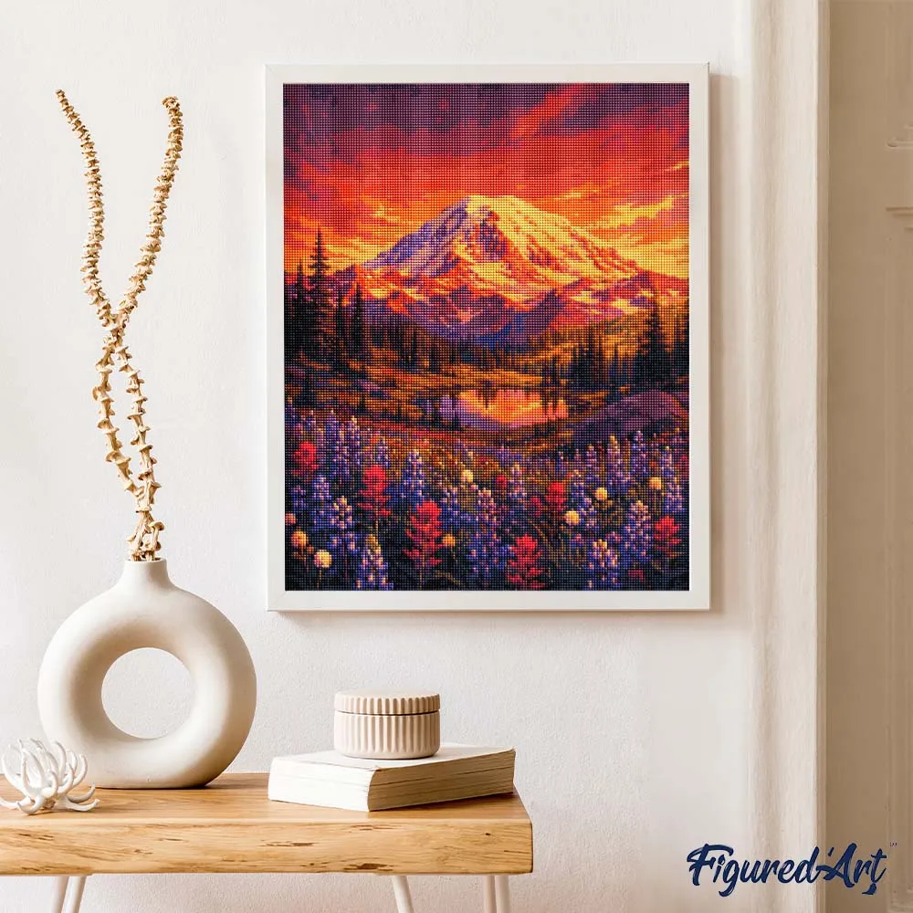 Figured'Art Mount Rainier Diamond Painting 40x50cm full drill