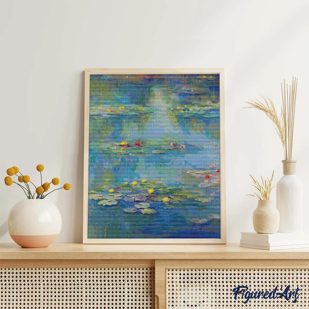 Figured'Art Monet Waterlelies 1908 Diamond Painting 40x50 cm