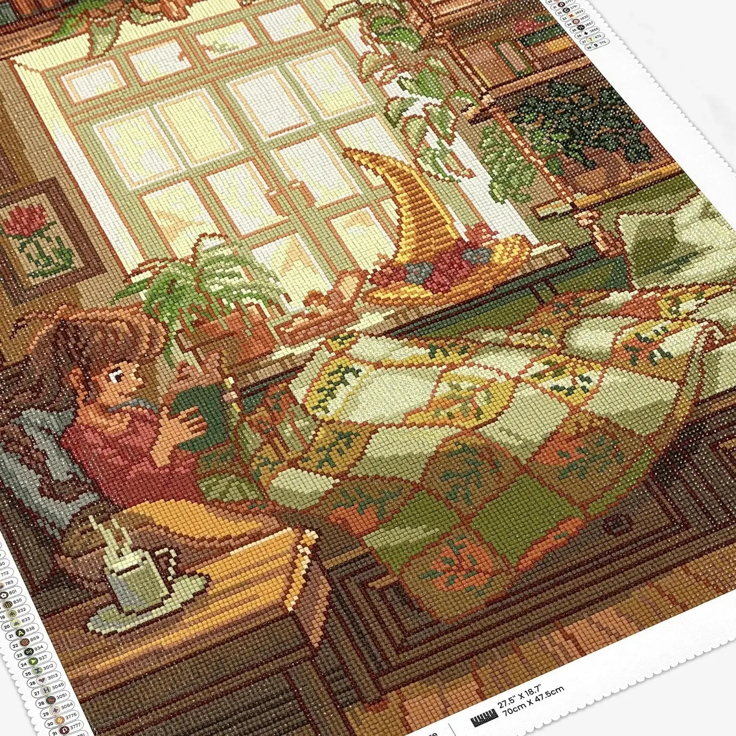 ARTDOT Gezellig Lezen diamond painting vierkante steentjes groot
