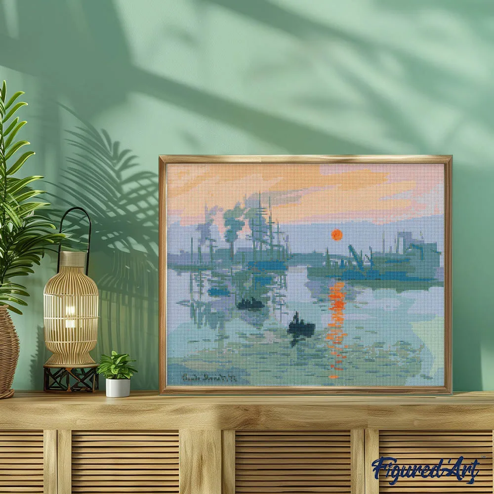 Figured'Art Monet Impressie diamond painting 40x50cm