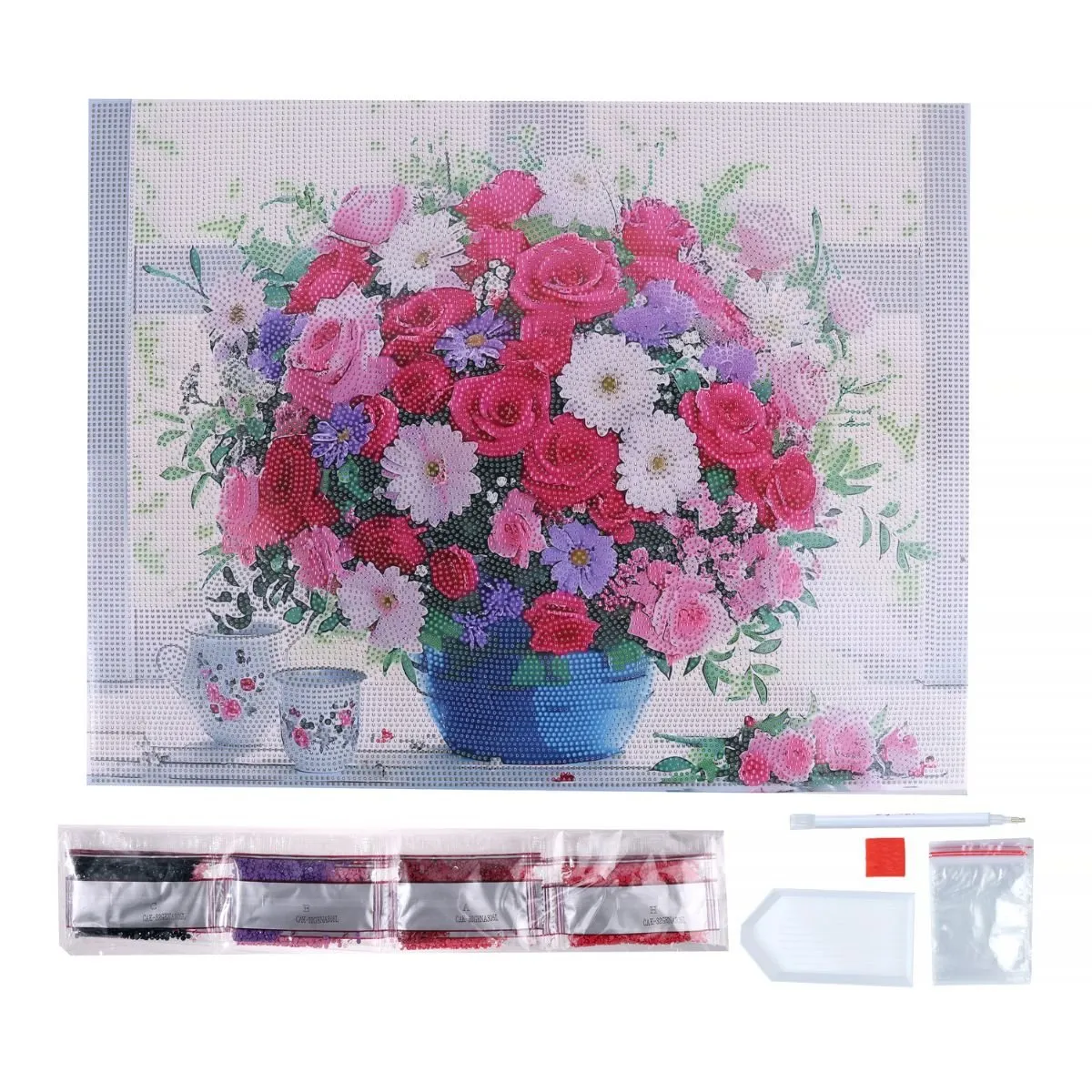 Craft Buddy Crystal Art Roses in Sunlight canvas kit 40x50cm