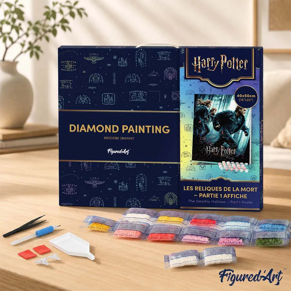 Figured'Art Diamond Painting Harry Potter Relieken 40x50 ingelijst