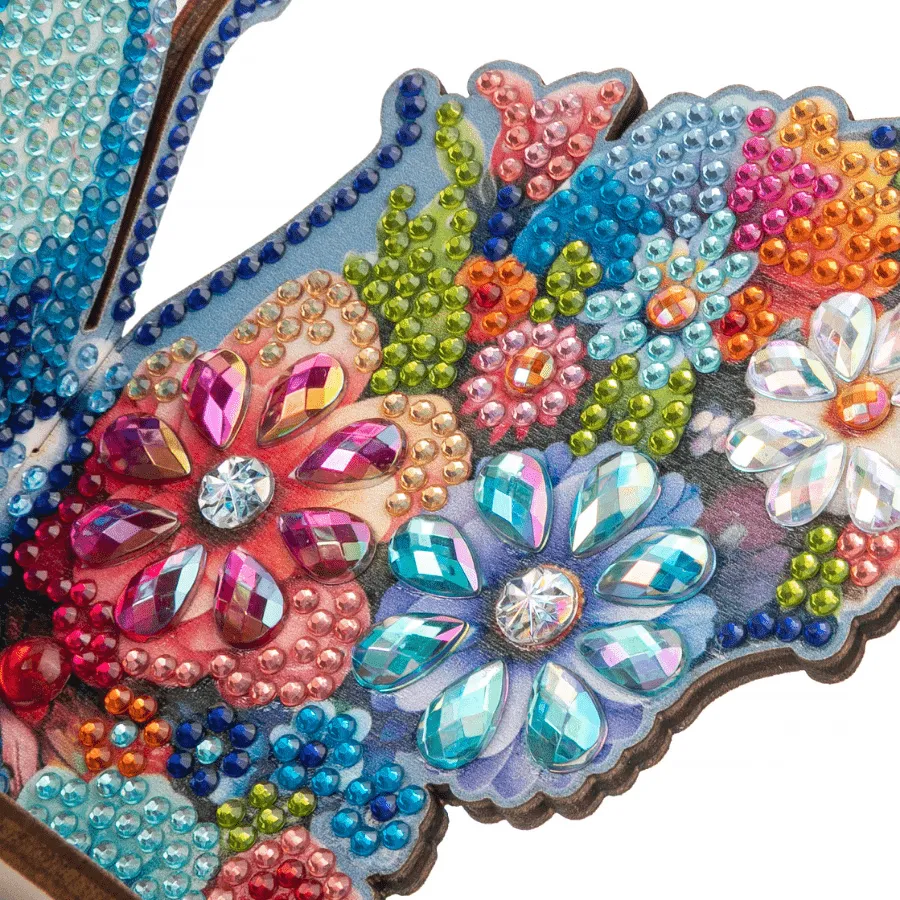 Craft Buddy Crystal Art Butterfly hoekplank 19x17,5 cm 2 st