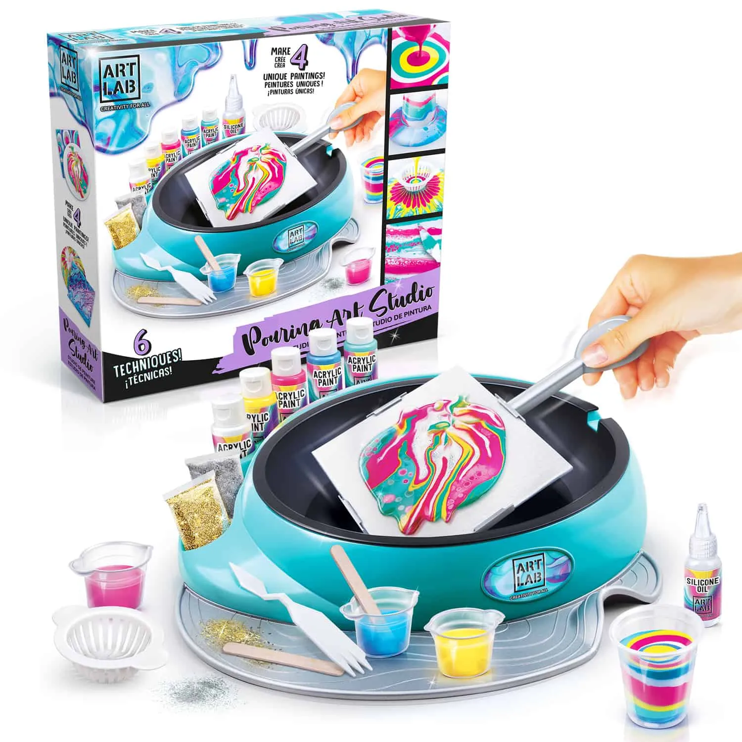 Canal Toys Art Lab Pouring Art Studio knutselset gietverf
