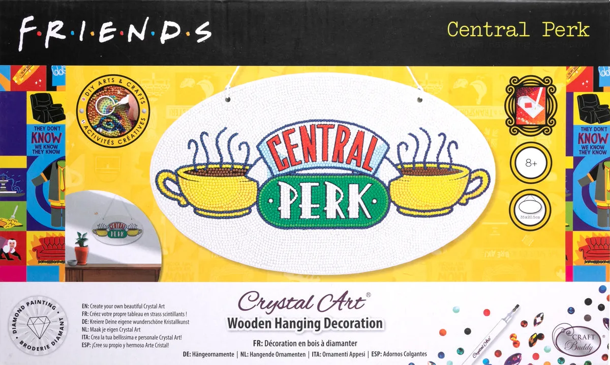 Craft Buddy Crystal Art Central Perk diamond painting hanger 35 cm
