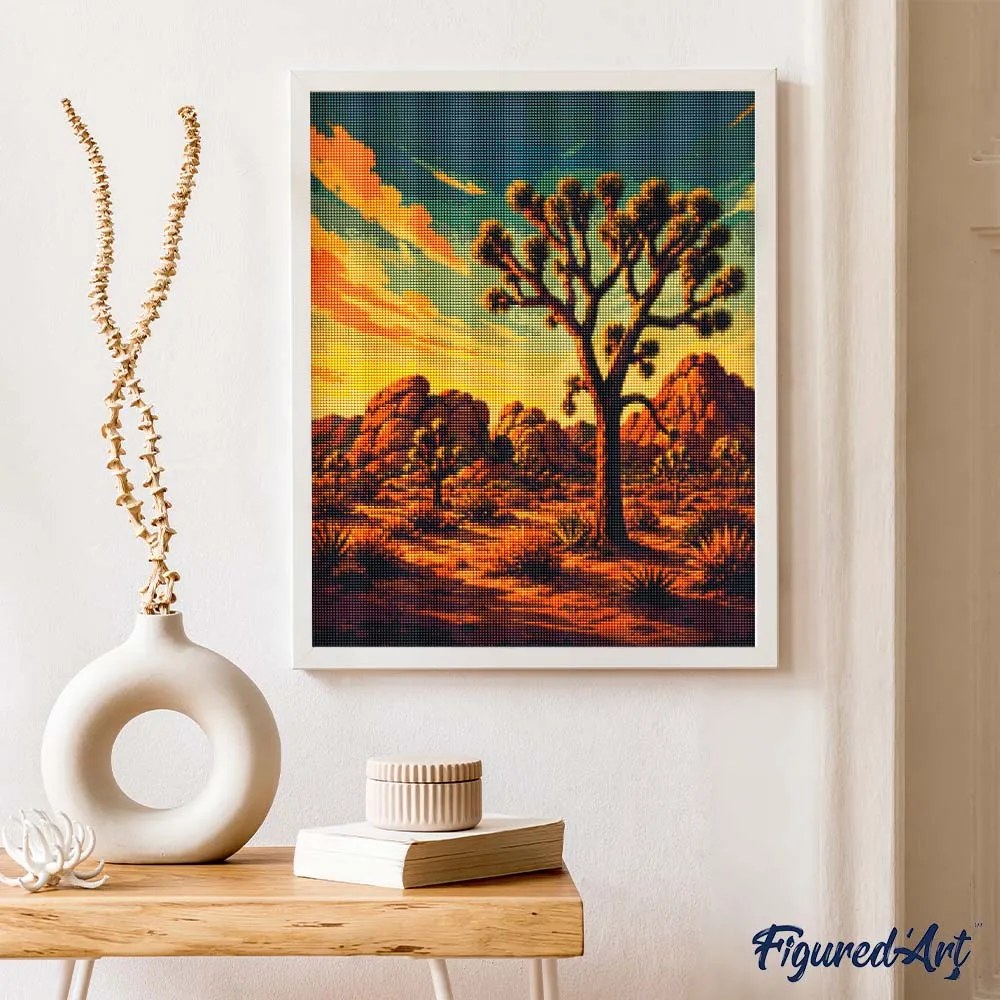 Figured'Art Joshua Tree National Park diamond painting 40x50 cm