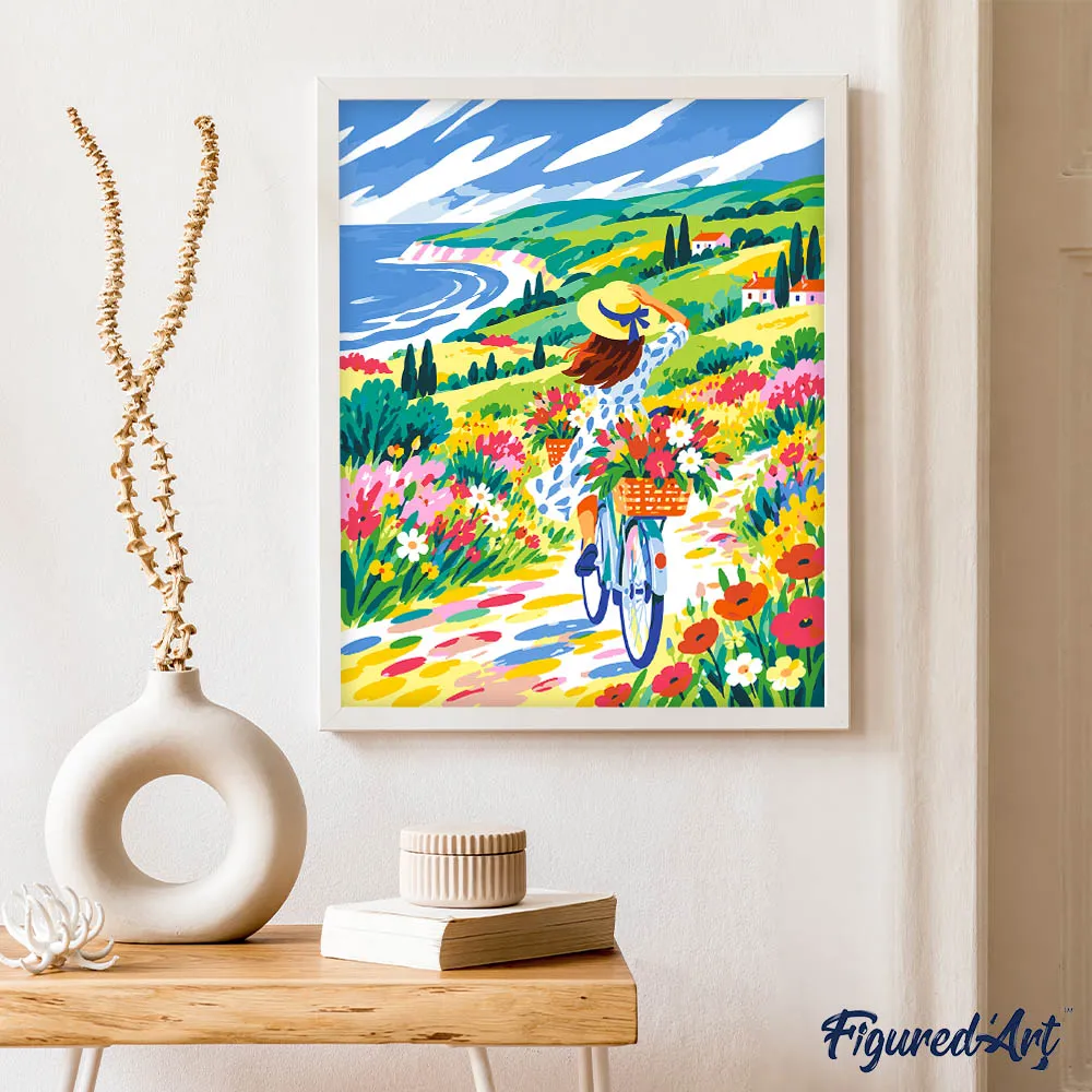 Figured'Art Op naar de Zomer Schilderen op Nummer 40x50 cm Landschap