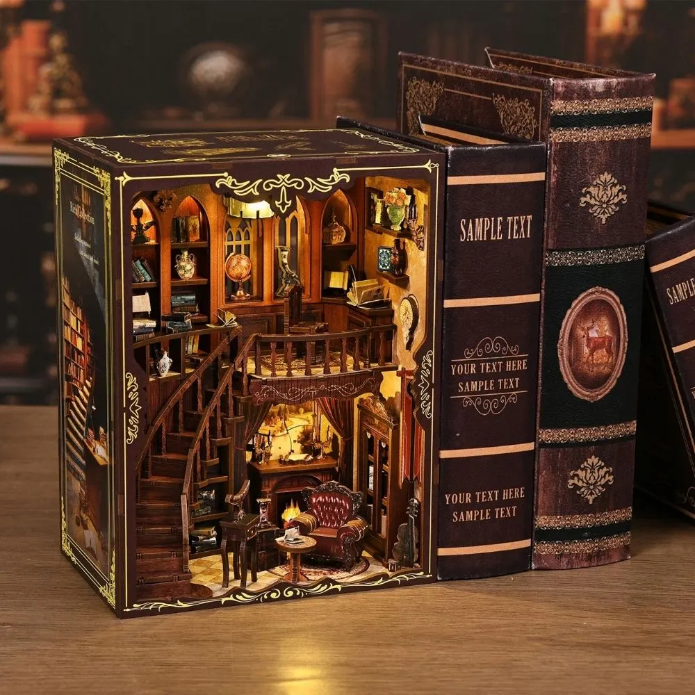 Figured'Art De Oude Bibliotheek book nook bouwpakket met led 333 stukjes