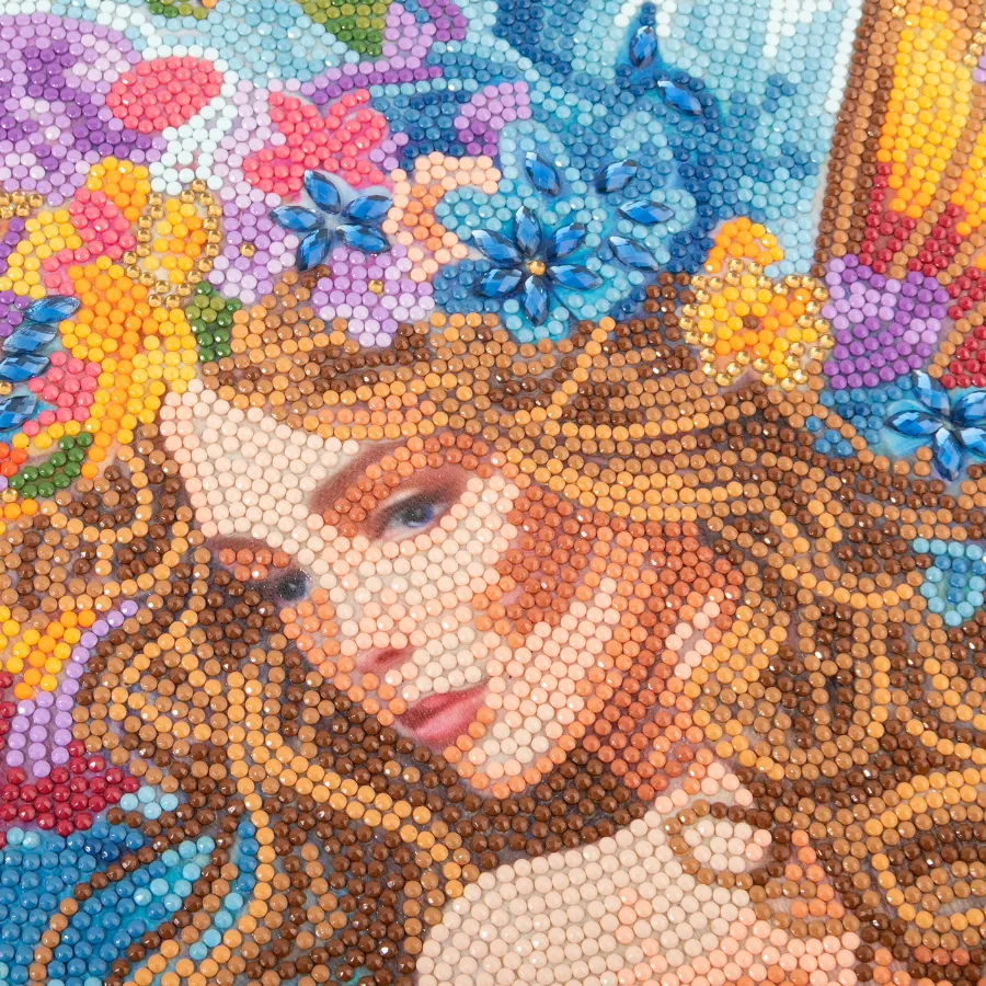Craft Buddy Crystal Art Kaleidoscopic Fairy diamond painting canvas 40x50cm