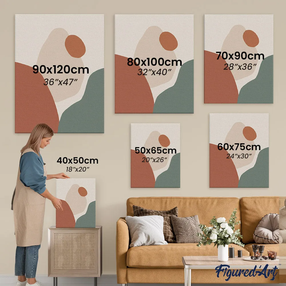 Figured'Art Schilderen op Nummer Monet Ontbijt Tuin 40x50cm canvas
