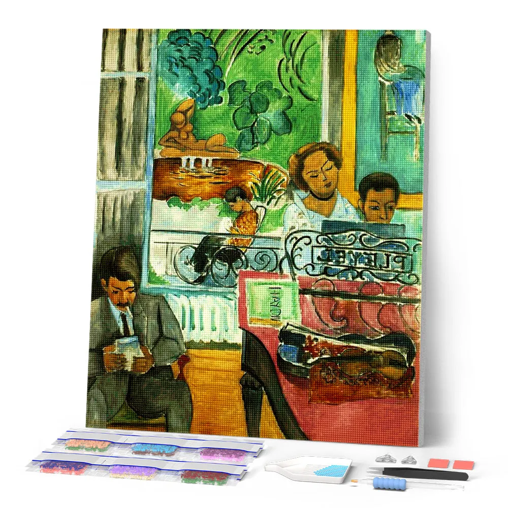 Figured'Art Muziekles Matisse diamond painting 40x50 cm vierkant