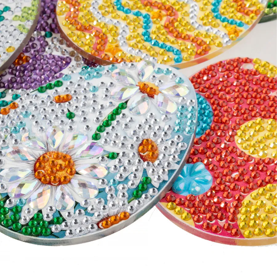 Craft Buddy Crystal Art Easter Eggs hangers diamond painting 24 stuks
