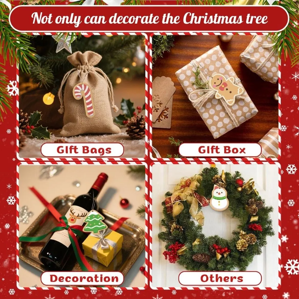 Figured'Art XMAS Letters kerstornamenten schilderen op nummers houten