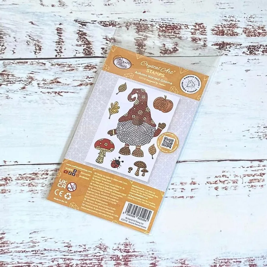 Craft Buddy Crystal Art Wintertide Gnome stempelset A6 10 stuks