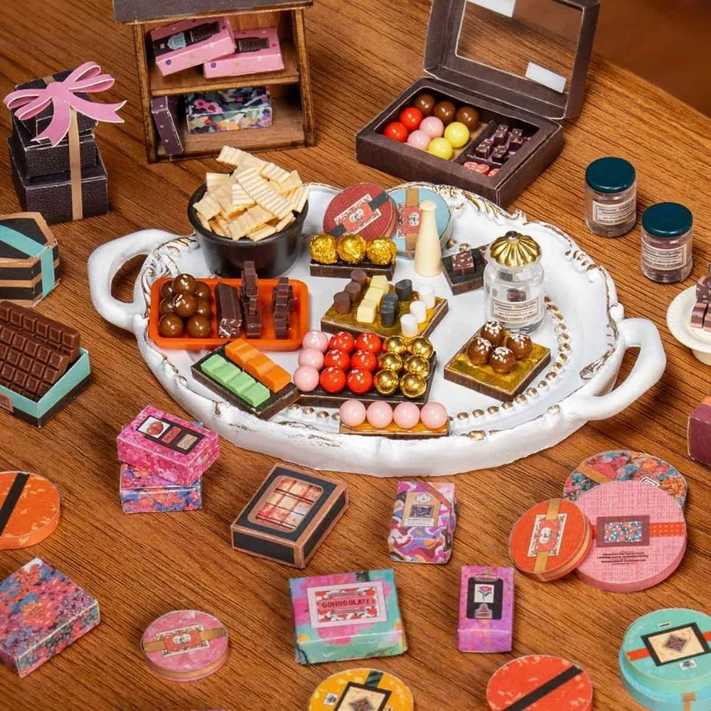 Figured'Art Henry's Chocolade miniatuurhuisje bouwpakket 330-delig