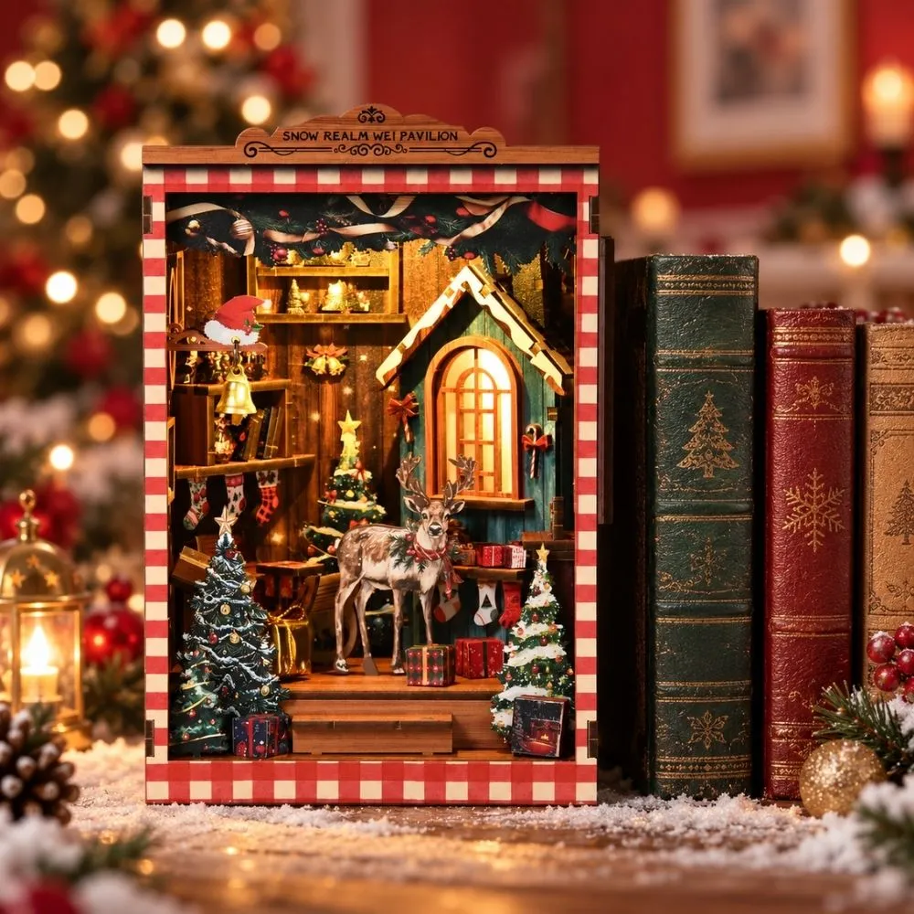 Figured'Art Het Besneeuwde Toevluchtsoord book nook 161 stuks LED