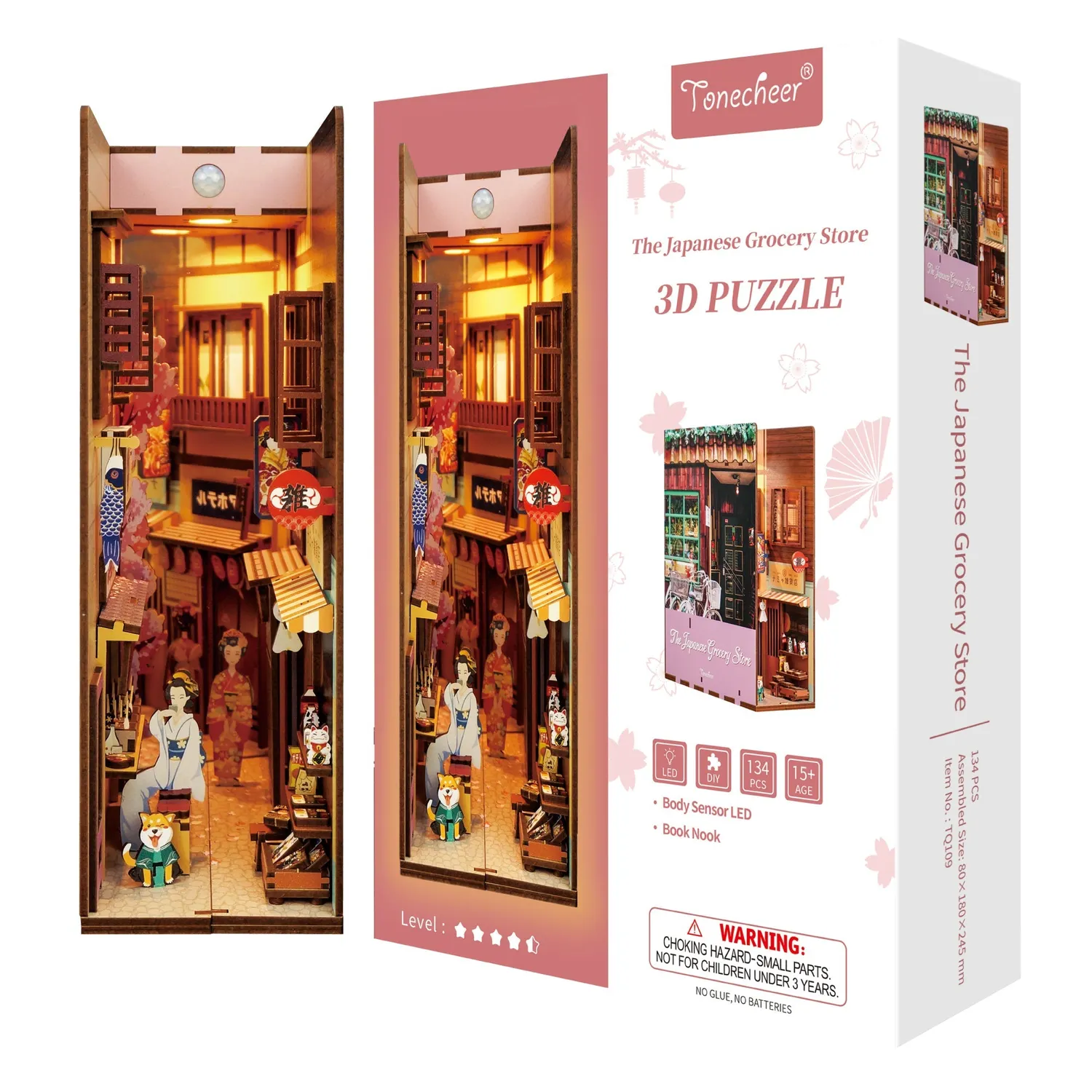 Figured'Art Japanse Kruidenierwinkel book nook 134-delig hout