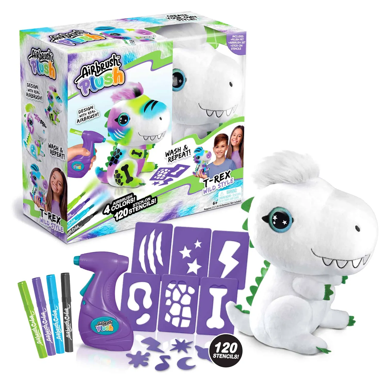 Canal Toys Airbrush Plush T-Rex knuffel om te airbrushen