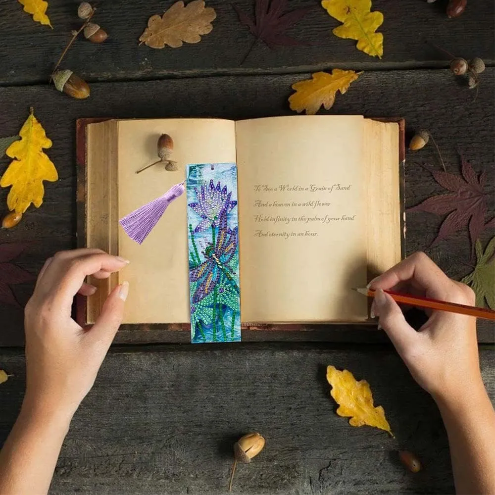 Figured'Art Libelle diamond painting boekenlegger 21x6cm glans