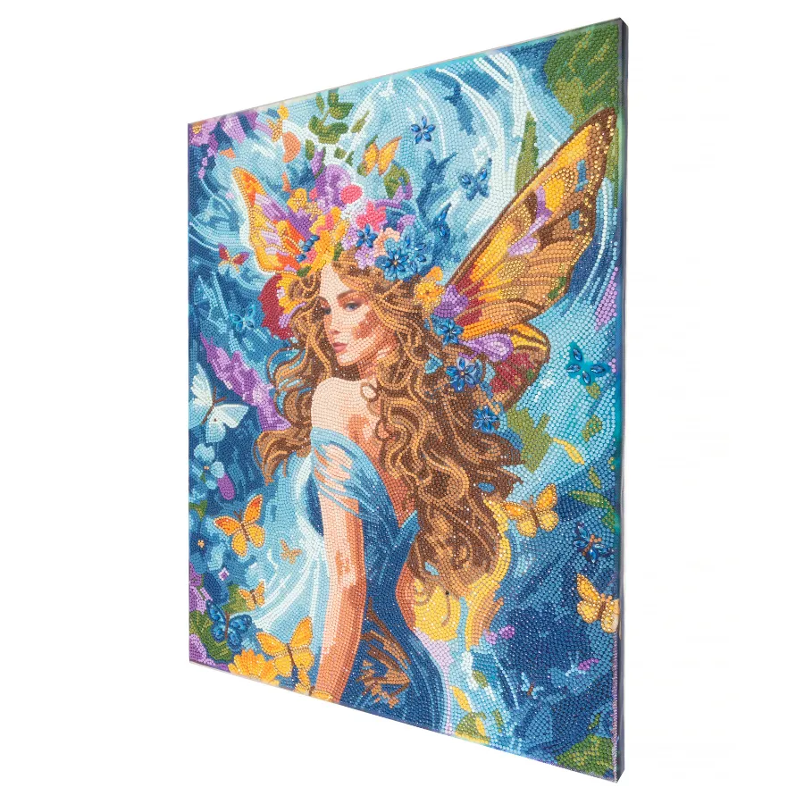 Craft Buddy Crystal Art Kaleidoscopic Fairy diamond painting canvas 40x50cm