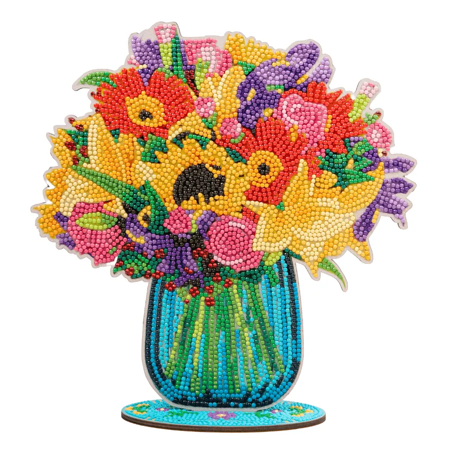 Craft Buddy Crystal Art Amore Flower Bouquet houten decoratie 25 cm