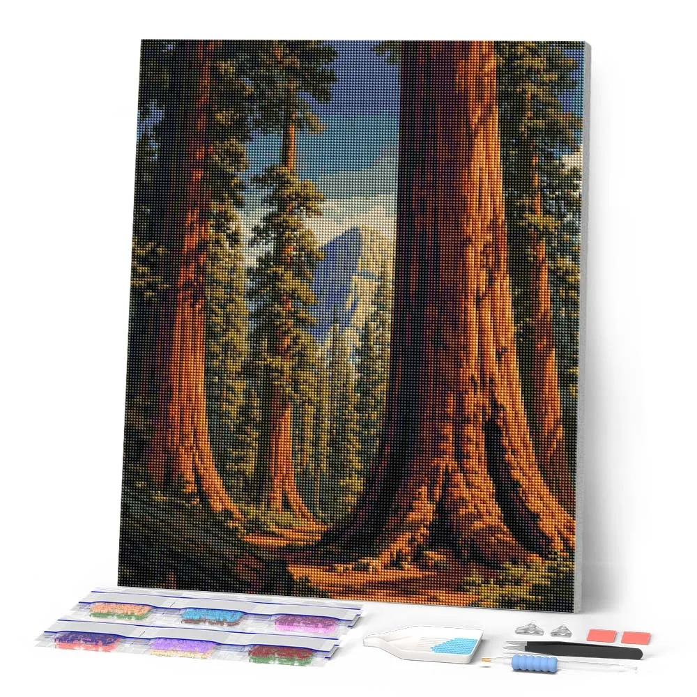 Figured'Art Yosemite Mariposa Grove diamond painting 40x50cm full