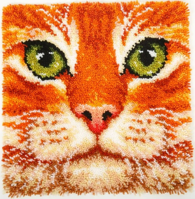 Craft Buddy Ginger Cat knooptapijt pakket 53,5 cm