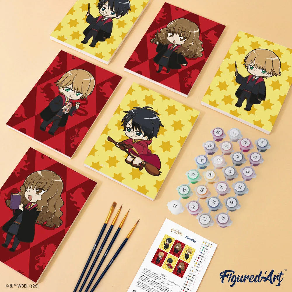Figured'Art Gryffindor Trio mini schilderen op nummer 15x20 6 stuks