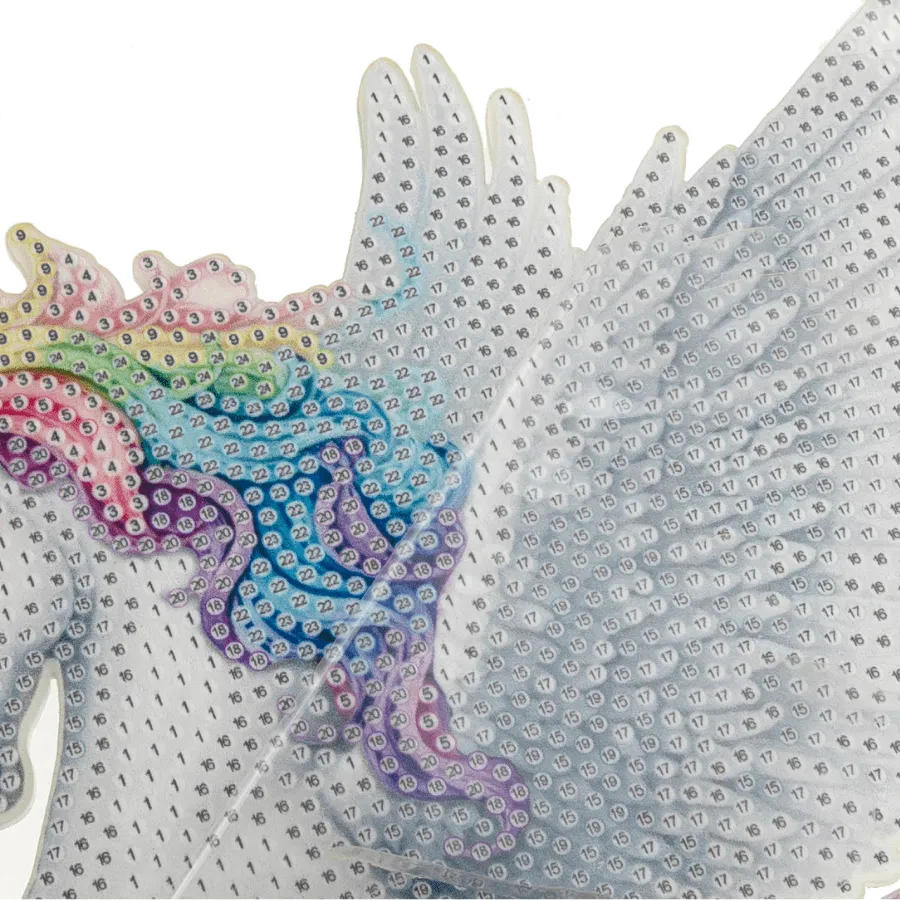 Craft Buddy Crystal Art Unicorn houten decoratie 20x25cm