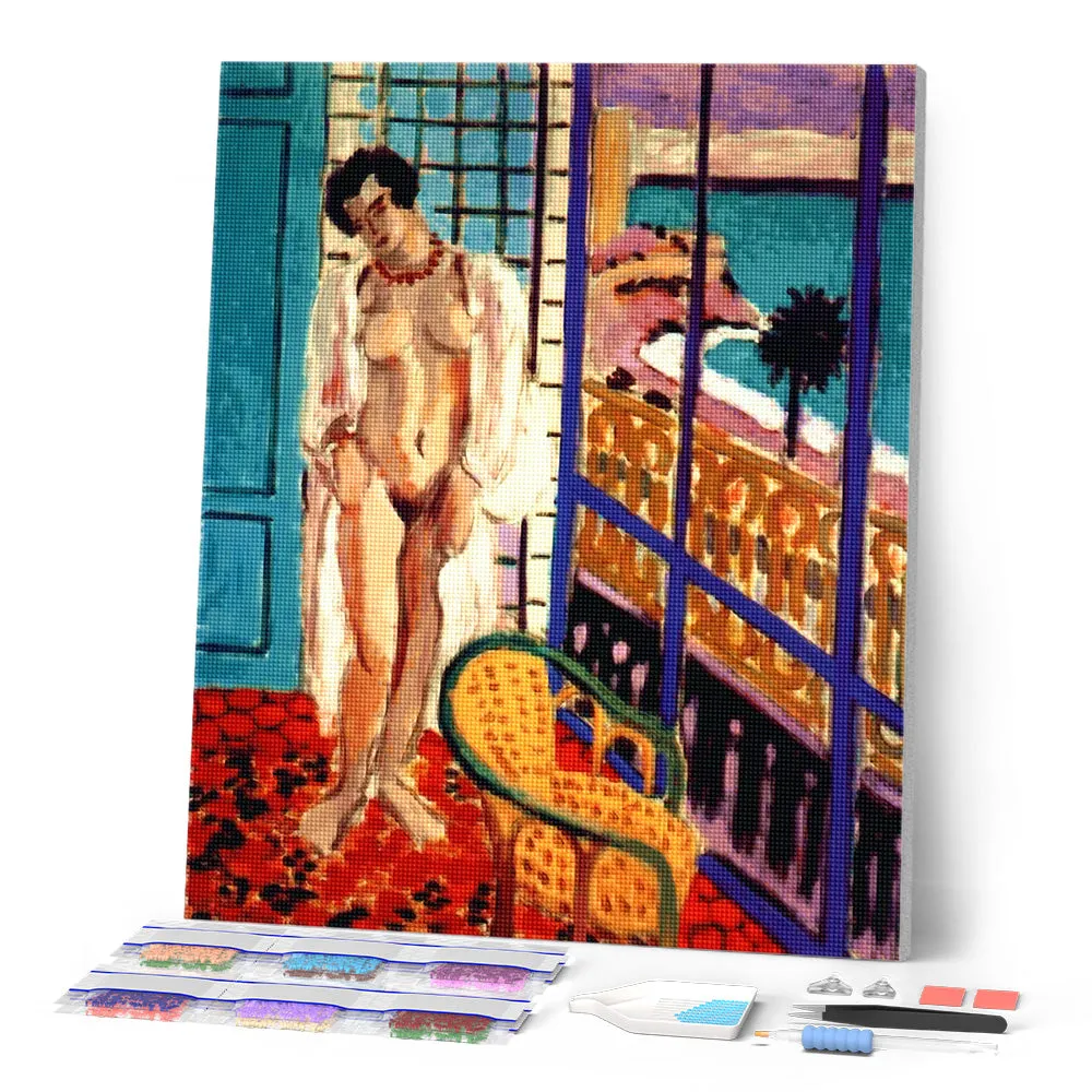 Figured'Art Matisse Naakt bij het Raam Diamond Painting Full Drill