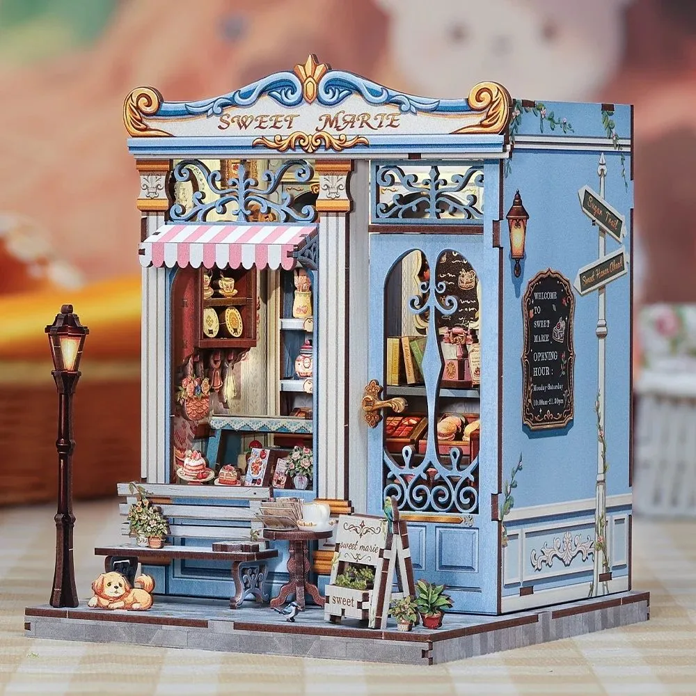 Figured'Art Zoete Marie Miniatuurhuisje 15x16x21cm met led