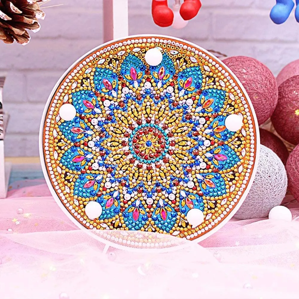 Figured'Art Ster Mandala LED-lamp diamond painting 15cm sfeerlicht