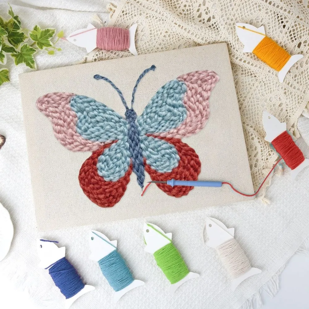 Figured'Art Lentewieken punch needle pakket 20x30 cm met frame