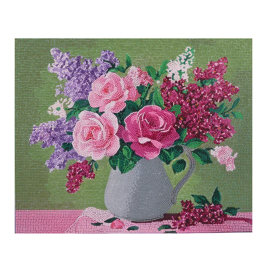 Craft Buddy Crystal Art Rose & Lilac Harmony diamond painting 50x40cm