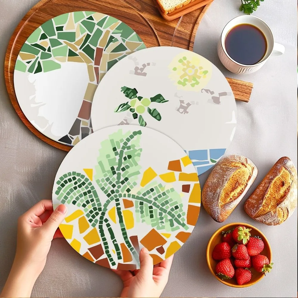 Figured'Art Botanisch Schilderen op Nummer Placemats 20cm 6st