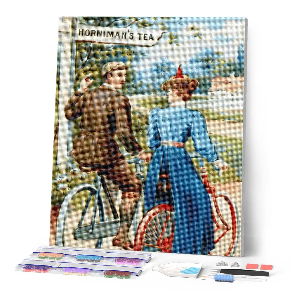Figured'Art Romantische rit diamond painting 40x50 cm full drill