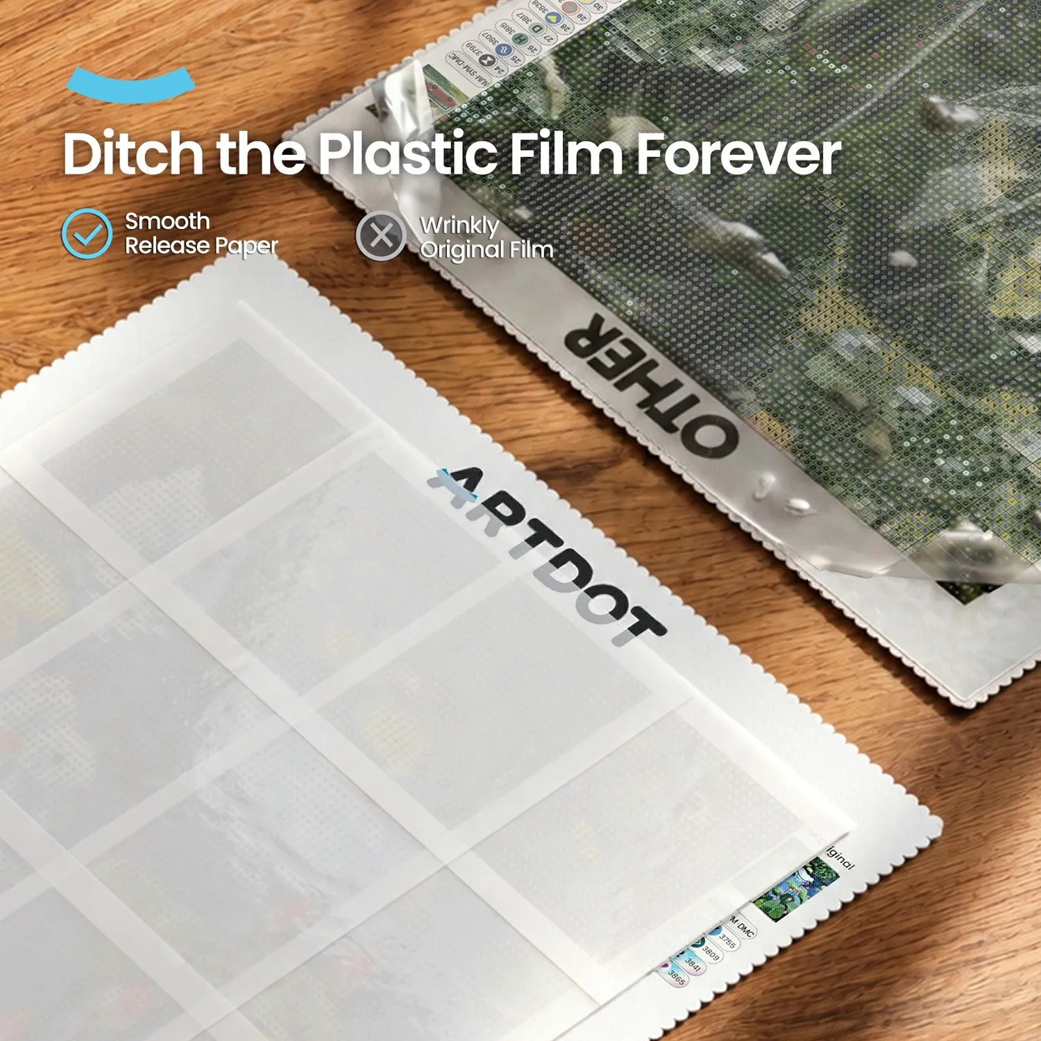 ARTDOT release papier diamond painting A7 300 stuks + tools