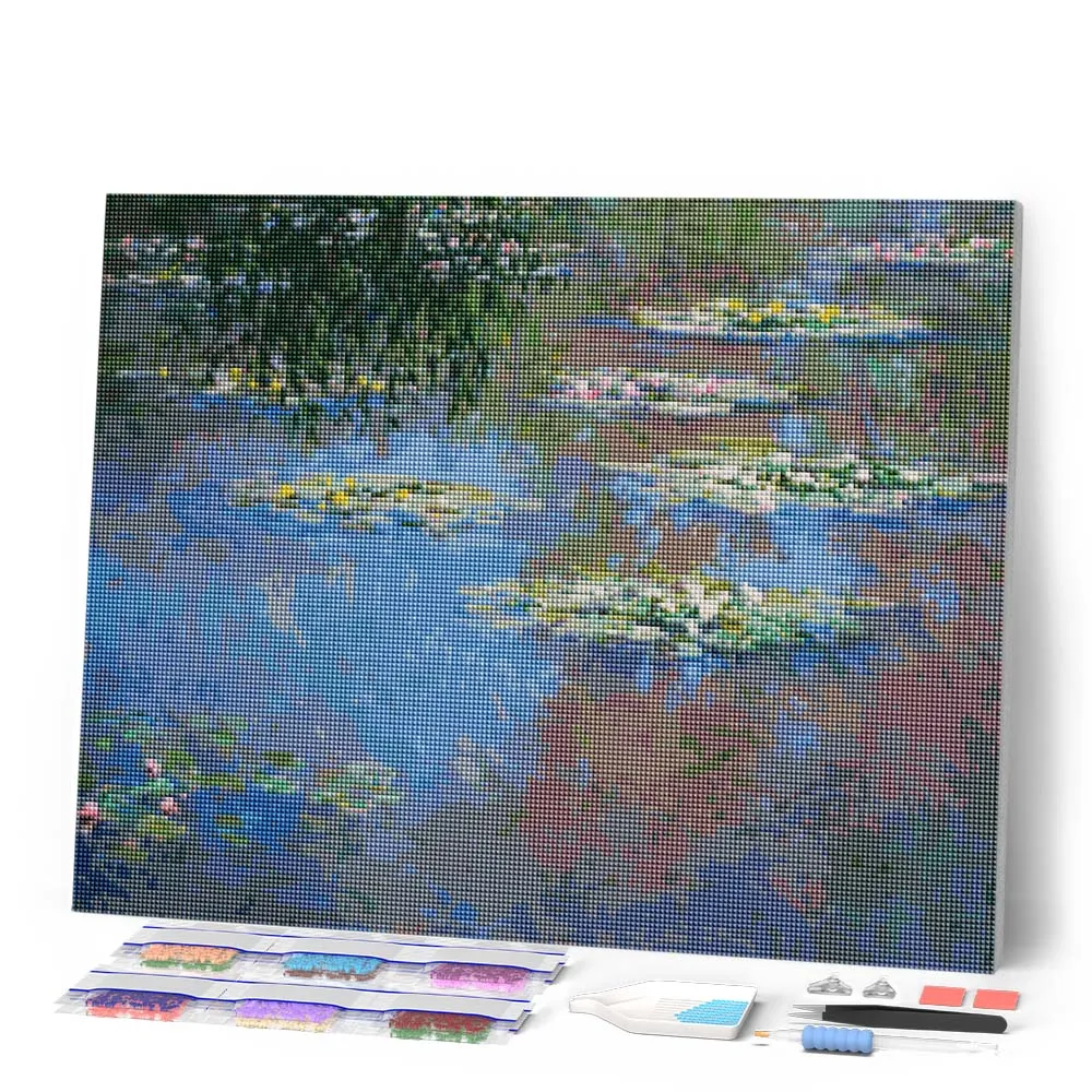 Figured'Art Waterlelies 1903 Monet diamond painting 40x50 cm vierkant