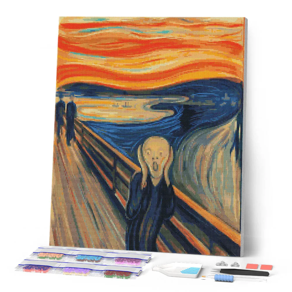 Figured'Art De Schreeuw Munch diamond painting 40x50 cm